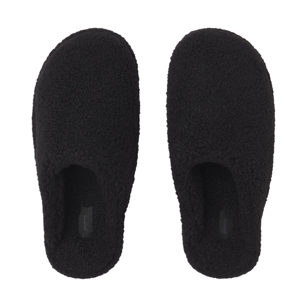 Skims Teddy Slippers in Onyx NEW